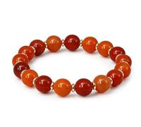 TSANLY Feng Shui Natural Stone Bracelet - Natural Yellow Stone for Luck & Confidence Handmade 10mm Energy Jewelry for Men & Women Uplifting Gift with Gift Box, One Size, Stone, Agate