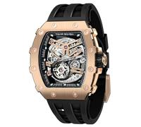 TSAR BOMBA Luxury Automatic Watches for Men Mechanical Men's Watch Japanese Movement Sapphire Glass 50M Waterproof Wrist Watches Silicone Strap Luminous Elegant Gifts