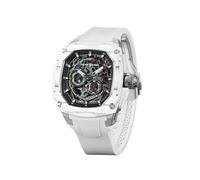 TSAR BOMBA Luxury Men's Automatic Watch Dark Matter-Interchangeable Automatic Watch TB8601 Mechanical Japanese Movement Sapphire Crystal 50M Waterproof Tonneau Unique Business Gifts for Men, Orange