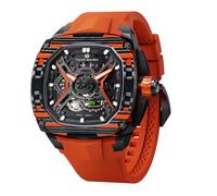 TSAR BOMBA Mens Automatic Watches Luxury Skeleton Mechanical Wristwatch for Men 50M Waterproof Fashion Square Clock Gift for Man