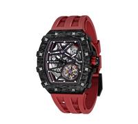TSAR BOMBA Men's Watch Automatic 50M Waterproof Mechanical Wristwatch Skeleton Tonneau Design Luxury Square Stylish Sports Work Watches for Men Gift for Men