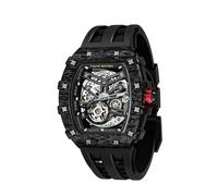 TSAR BOMBA Mens Watch UK Automatic Watches for Men 50M Waterproof Japanese Mechanical Watches Men Movement Tonneau Stainless Steel Case Sapphire Glass Big Face Unique Fashion Luxury Gift