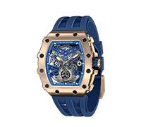 TSAR BOMBA Mens Watch UK Automatic Watches for Men 50M Waterproof Japanese Mechanical Watches Men Movement Tonneau Stainless Steel Case Sapphire Glass Big Face Unique Fashion Luxury Gift