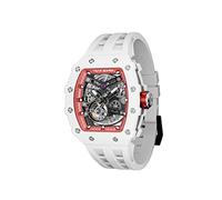 TSAR BOMBA Mens Watch UK Automatic Watches for Men 50M Waterproof Japanese Mechanical Watches Men Movement Tonneau Stainless Steel Case Sapphire Glass Big Face Unique Fashion Luxury Gift