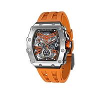 TSAR BOMBA Mens Watch UK Automatic Watches for Men 50M Waterproof Japanese Mechanical Watches Men Movement Tonneau Stainless Steel Case Sapphire Glass Big Face Unique Fashion Luxury Gift