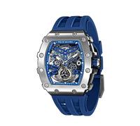 TSAR BOMBA Mens Watch UK Automatic Watches for Men 50M Waterproof Japanese Mechanical Watches Men Movement Tonneau Stainless Steel Case Sapphire Glass Big Face Unique Fashion Luxury Gift