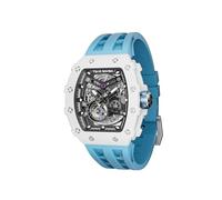 TSAR BOMBA Mens Watch UK Automatic Watches for Men 50M Waterproof Japanese Mechanical Watches Men Movement Tonneau Stainless Steel Case Sapphire Glass Big Face Unique Fashion Luxury Gift