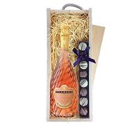 Tsarine Rose Champagne & Champagne Truffles, Wooden Box 75cl 12% abv