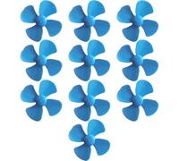 Tsawntd 10Pcs Plastic Propeller 4 Blades Strong Wind Model Making Propellers Lightweight Suitable for DIY Science and Toys Kids Toys Drill Propeller Toy Underwater