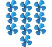 Tsawntd 10Pcs Plastic Propeller 4 Blades Strong Wind Model Making Propellers Lightweight Suitable for DIY Science and Toys Kids Toys Propeller Toy