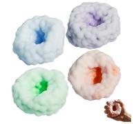 Tsawntd 4PCS Crunchy Stress Ball, squish Fidget Toys with Stretch & Squeeze, Soft Sensory Balls for Stress Relief, DIY Creative Fun for Kids & Adults Balls Squeeze Squish Toys