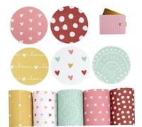 Tsawntd 5Pcs Faux Leather Sheets, 7.9x13.0 Inch Faux Leather Sheets for Crafts with Cute Printing, Multiple Styles & Colorful for DIY, Earrings Making, Sewing, Clips Decoration Fabric