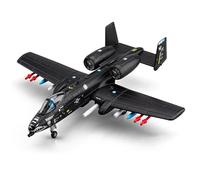 Tsawntd A10 Warthog, Cool Realistic Model Airplane with Detachable Missiles & Weapons & Fighter Wheels, Easy to Assemble A10 Warthog Model Kit for Kids Adults