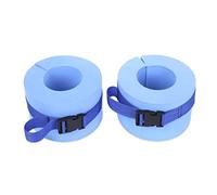 Tsawntd Aquatic Armbands Set of 2 Foam Swimming Armbands Aqua Aerobics Equipment Fitness Exercise Set Ankles Arm Belts with Quick Release Buckle for Swim Training Blue