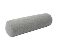 Tsawntd Bolster Pillow Cover, Cotton-linen Fabric Cylinder Pillow Cover with Easy Zip Closure for Bedroom, Living Room - Gray, 15 X 60 Cm