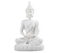 Tsawntd Buddha Statue, Handmade Resin Buda Figurine for Indoor Serene Decor, 4.3 Inch Mini Meditation Statue for Home Decor