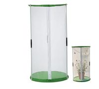 Tsawntd Butterfly Habitat, Clear Cylindrical Mesh Butterfly Enclosure with Zipper Top for Easy Access, Perfect for Insect Observation & Plant Protection Enclosure Net Cage