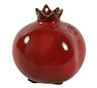 Tsawntd Ceramic Vases, Cute Flower Vase With Unique Pomegranate Shape, Burgundy Red Decorative Vase For Home Desktop & Shelf (red) Fruit Ceramic Vases Burgundy