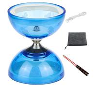 Tsawntd Chinese Yoyo 5 Bearings Diabolo with Sticks & String & Guide Book & Net Bag Yo Yo for Kids Adults Fitness Tricks Diablo Yoyo Diabolo Chinese for Kids