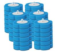 Tsawntd Disposable Toilet Cleaning System Refills, 36PCS Toilet Brush Head, Flat-shape Portable Brush Replacement for Loo Bathroom Lavatory Restroom Blue Head Cleaner Refill Pads