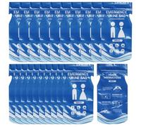 Tsawntd Disposable Urine Bags, 20PCS 850cc Leakproof Portable Pee Bags Foldable, Non-slip Travel Emergency Urinals for Men Women, Pregnant, Patient, Camping, Traffic Jams