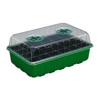 Tsawntd Germination Trays, 5PCS Seed Starter Trays, 24 Cells Seedling Tray for Easy Growth Monitoring Plant Germination with Drainage Holes Reusable Gardening Supplies, Green