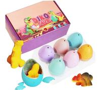 Tsawntd Hatching Eggs, 6 PCS Hatching Dinosaur Eggs for Kids, Giant Grow-in-Water Surprise Toy Set Dinosaur Egg for Kids