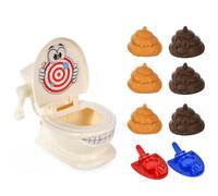 Tsawntd Interactive Poop Shooting Game Funny Shoot Poop Game Plastic Prank Toys for Kids & Adults, Gag Toys Practical Jokes