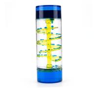 Tsawntd Liquid Motion Bubbler, Liquid Timer - Spiral Slide Dynamic Visual Sensory Activity Fidget Toy, Blue, 6.10 X 2.17 Inch