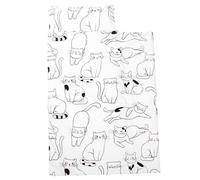 Tsawntd Nap Mats for Preschool, Anti-Kick Cute Cat Pattern Kids Sleeping Bag with Pillow ＆ Blanket, Roll Up Kindergarten Nap Mat for Daycare Preschool