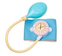 Tsawntd Play Doctor Set for Toddlers, Realistic Educational Blood Pressure Cuff, Preschool Learning Kids Doctors Play Set for Blood Pressure Measurement Blue Kids Doctors Cuff