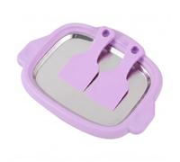 Tsawntd Rolled Ice Cream Maker, Purple 304 Steel 9.9x7