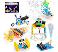 Tsawntd Science Kit 6Pcs/Set Electronic Science Experiments Projects Educational Toys DIY Engineering Building Stem Toys Creative Learning Kits for Kids Boys, No Battery, Style 2