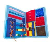 Tsawntd Special Needs Developmental Toys, Fidget Blanket, Calming Sensory Blanket for Seniors with Tactile Activities Busy Board with Zippers, Buttons & Textures for Cognitive Engagement, Dementia