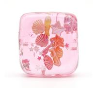 Tsawntd Squish Cube, Fidget Cubes Sensory Toys - Ocean-themed Squeeze Toy With Seashell & Star Accents, 4.5cm/1.77inch