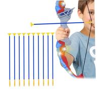 Tsawntd Suction Cup Arrows 10Pcs Plastic Arrows for Kids 16.5 Inch Archery Set Toys Replacement Practice Toy for Children Adult