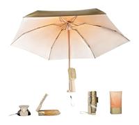 Tsawntd Umbrella with Fan 2 in 1 3 Speed Folding Umbrella Fan Waterproof UV Umbrellas for Sun Protection Quiet 1000mAh Lightweight Summer for Outdoor, summer