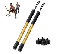 Tsawntd Weighted Ropeless Battle Ropes, Adjustable Resistance Cordless Battle Ropes with 4 Weights for Home Gym, Heavy Duty Portable Fitness Equipment Portable Cordless