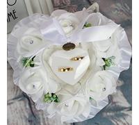 TSBB Ring Box Leaves Flower Cushion Pillow Decoration Wedding Jewelry Gifts Romantic