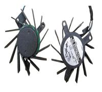 TSCFHGQI 1pcs AY04512UB10BB00 12V 0.22A hole distance 3.4-3.4-2.6 diameter 4.4cm four-wire card fan
