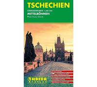 Tschechien - Straßenkarte Mittelboehmen 1 : 200 000: Prag-Iglau-Znaim