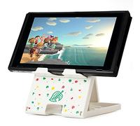 Tscope Switch Stand - Animal Crossing Compatible, Adjustable Switch Lite/OLED Compact Portable Foldable Holder (White)
