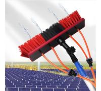 Tscopic Cleaning Brush with Water Supply Extendable Tool for Easy Solar Panel & Conservatory Roof Cleaning Professional Photovoltaic Maintenance Set