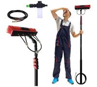 Tscopic Solar Panel Cleaning Brush SetRotating Brush for PV Modules Windows TrucksEfficient Household Water Supply Tool for Solar Maintenance