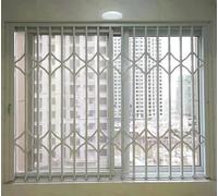 Tscoping Window Securi Bars for 36 63 Inch Wide Interior Burg Guard for Child Safe & Fire Escape Adjustable Protective Rail (White 90x100cm 35.4x39.4in)