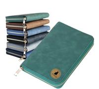 TSD Custom Pet Health Record Holder Bag Personalized Vaccine Card Wallet Engraved with Pet Name A6 Leather Pouch for Dog Cat Vet Travel Organizer