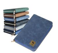 TSD Custom Pet Health Record Holder Bag Personalized Vaccine Card Wallet Engraved with Pet Name A6 Leather Pouch for Dog Cat Vet Travel Organizer