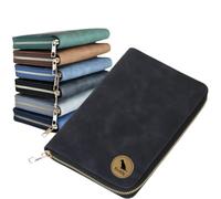 TSD Custom Pet Health Record Holder Bag Personalized Vaccine Card Wallet Engraved with Pet Name A6 Leather Pouch for Dog Cat Vet Travel Organizer