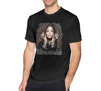 Tsdfc Janet Jackson Men's Soft T-Shirt Black Men T Shirt Black XL