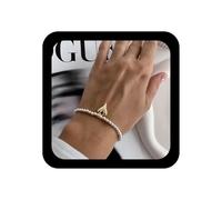 TseanYi Bohemia Heart Dangle Bracelet Gold Beads Hand Chain Vintage Love Beaded Strand Bracelet Heart Adjustable Slave Hand Chain Jewelry for Women, 1, Zinc, no gemstone